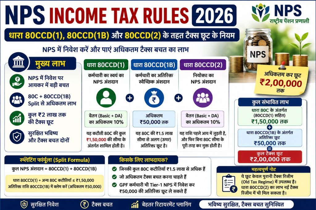 Income Tax Rules 80CCD(1) 80CCD(2) & Section 80CCD(1B)